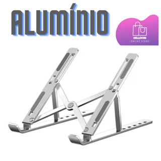 Suporte Para Notebook Base Dobrável de Alumínio Ergonômico Ajustável Fino Portátil em Oferta na Shopee