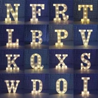 Luminária Decorativa Abajur Letra Luminosa 22cm em Oferta na Shopee