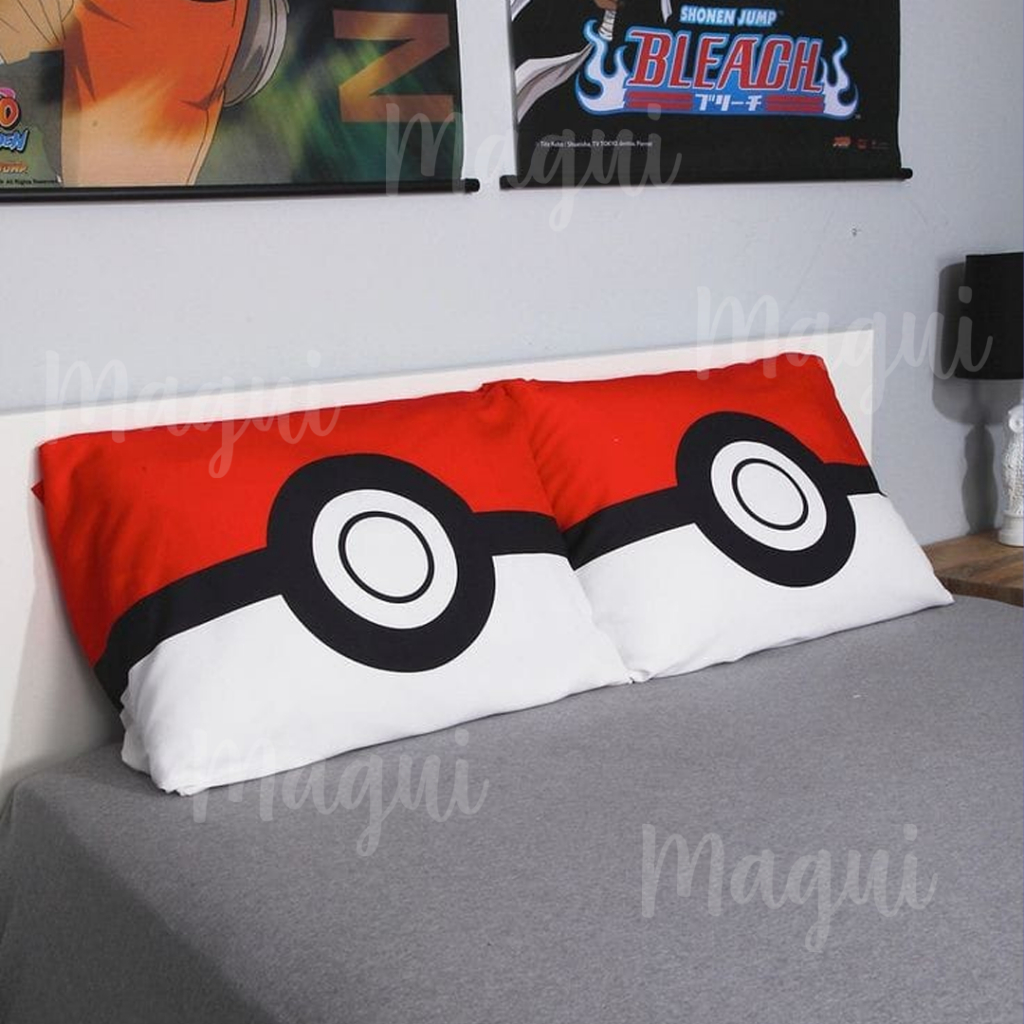 Kit 2 Fronhas Pokemon de travesseiro Casal - Capa de travesseiro - Fronha de Travesseiro