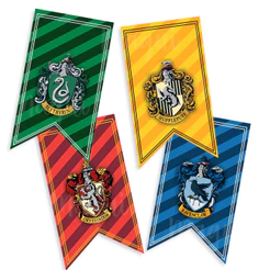 Bandeira de 80cm Harry Potter- Flamula Harry Potter - saga Harry Potter - decoração de quarto