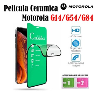 Pelicula 3D Cerâmica P/ Motorola G14/G54/G84 Protetor de Tela Cobri Tudo