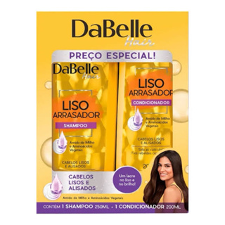 Kit DaBelle Hair Liso Arrasador Shampoo 250ml + Condicionador 175ml em Oferta na Shopee