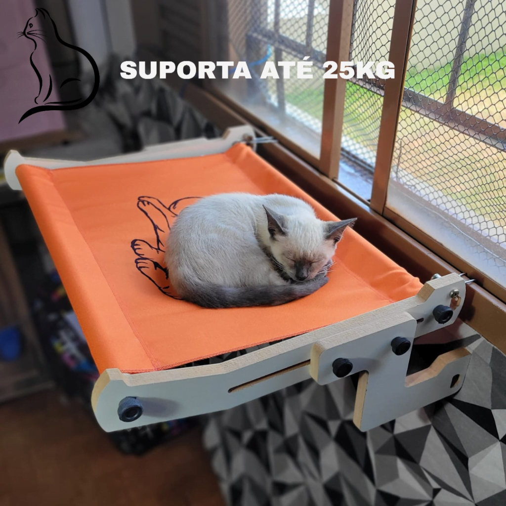 Prateleira cama de janela  para gatos - G cama suspensa gato - cama gato janela