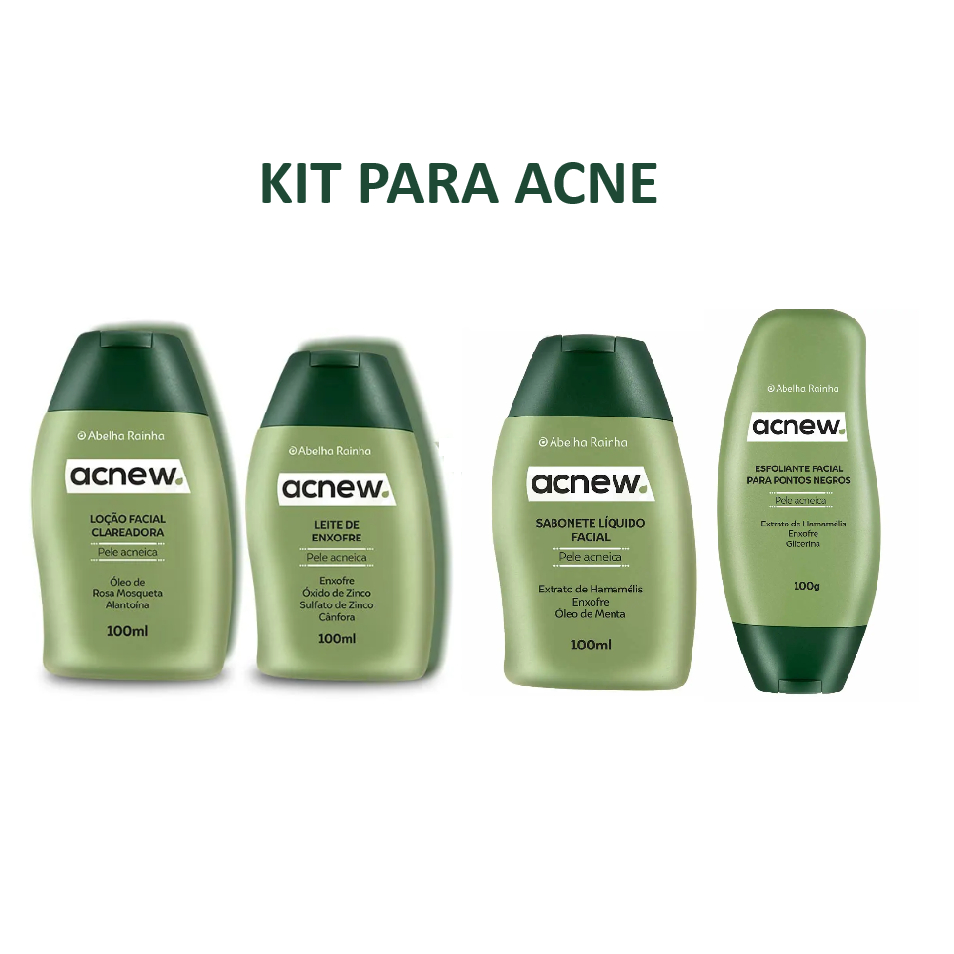 Kit Para Pele Com Acne Acnew -Abelha Rainha