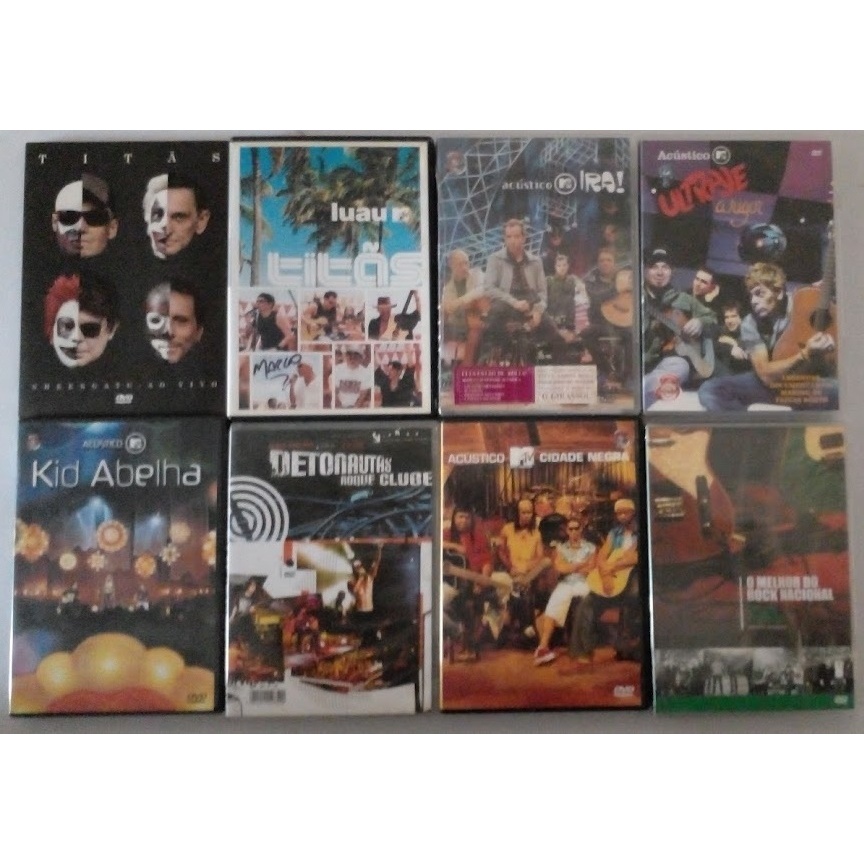 DVD Titãs Ira UltraJe A Rigor Kid Abelha Detonautas Roque Clube Cidade Negra Original Gravadora Á Escolha
