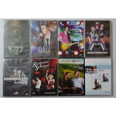 DVD Luan Santana Gustavo Lima Munhoz & Mariano Bruninho & Davi Gulherme & Santiago João Bosco & Vinícius Cía & Dan Original Gravadora Á Escolha
