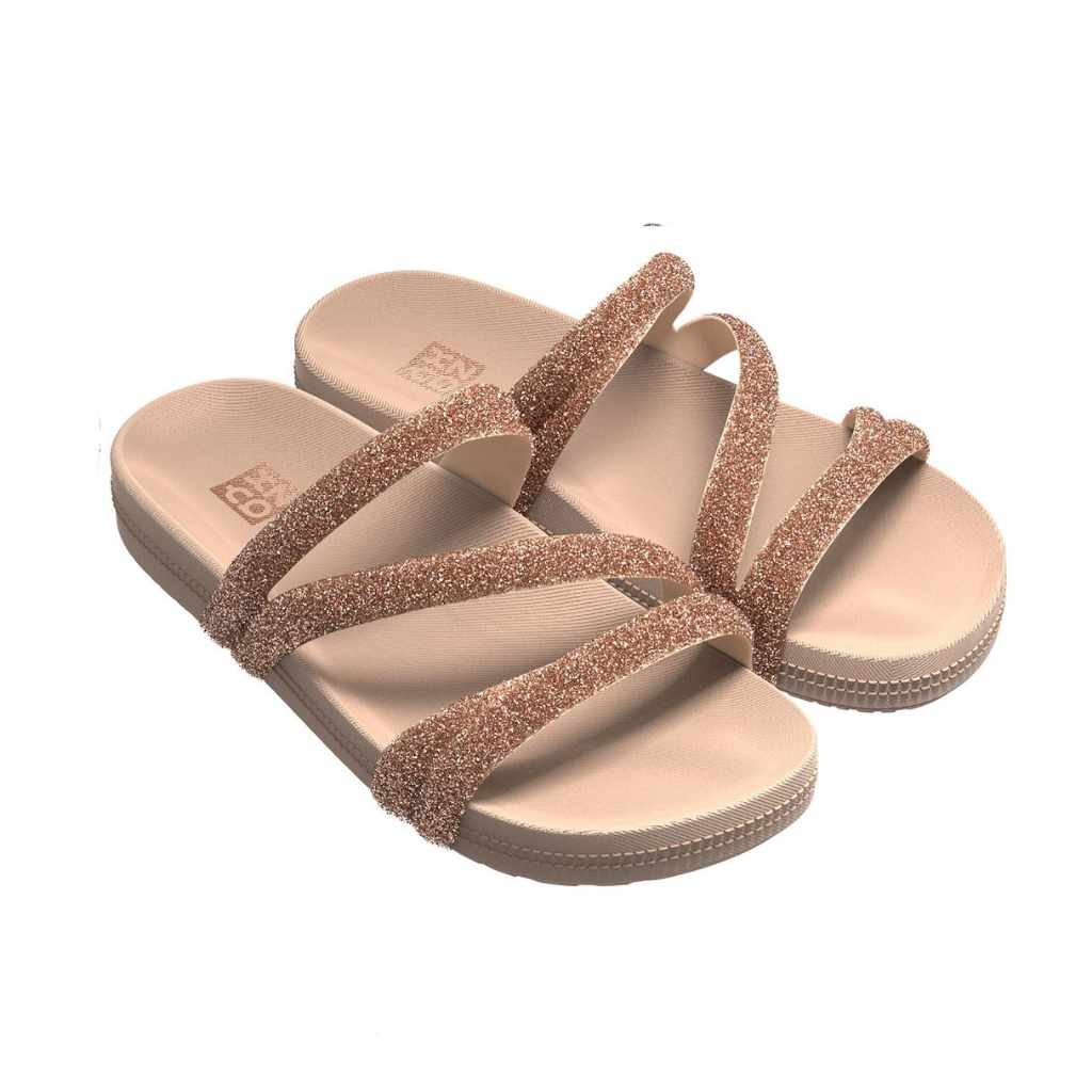 Tamanco Zaxy Gliter Anatômica Slide Brilho Original em Oferta na Shopee