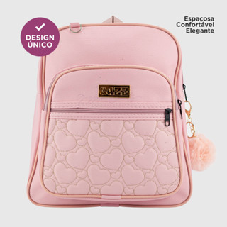 Mochila Mochilinha Bolsa Feminina Pequena Courino Fashion C/ Alça