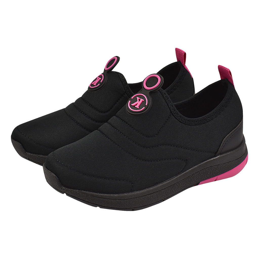 Tenis Meia Infantil Calce Fácil Feminino Preto com Pink 28 ao 36 em Oferta na Shopee