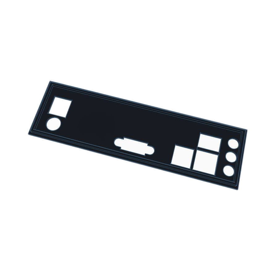 Espelho Backplate Da Placa Mãe Asrock Am1b-m - Frete Grátis com cupom