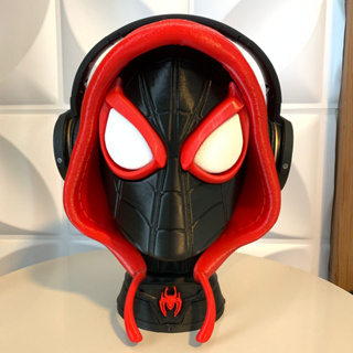 suporte fone de ouvido gamer - headset headphone - homem aranha - spider mam 26cm (TOUCA) em Oferta na Shopee