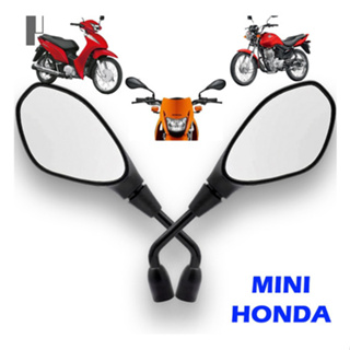 Retrovisor Mini Gs 650 F800 Bmw Fixo Convexa Rosca Honda Par em Oferta na Shopee