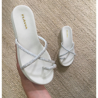 Sandália Feminina Papete Birken Strass Rasteirinha Feminina Conforto em Oferta na Shopee