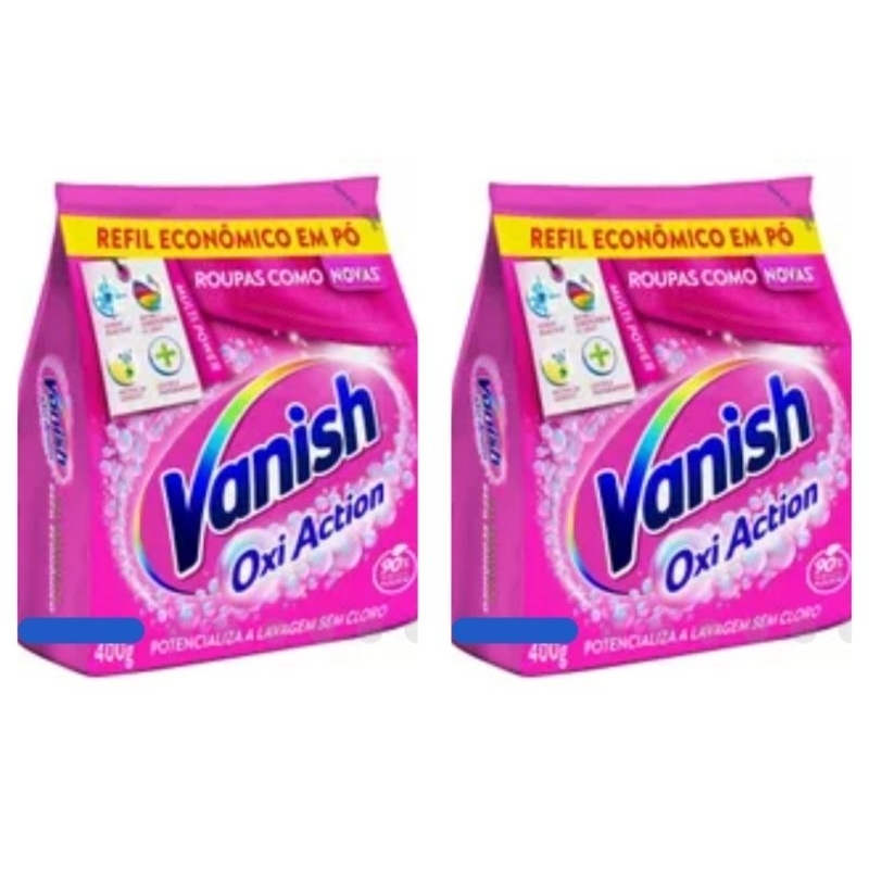 kit vanish em pó 2 pacotes de 400g