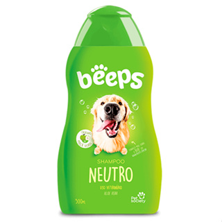 Shampoo Beeps Neutro Cães e Gatos Beeps Shampoo pra Cachorro e Gatos Maçã Verde 500ml Pet Society em Oferta na Shopee