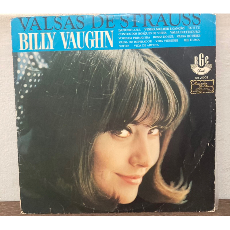 Lp vinil Valsas de Strauss Billy Vaughn