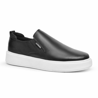 Sapato Slip On Masculino Oxford Couro Fino Premium Lançamento