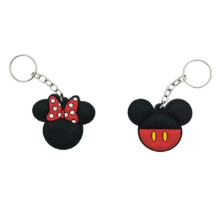 Chaveiro Emborrachado Alto Relevo  Mickey Minnie em Oferta na Shopee