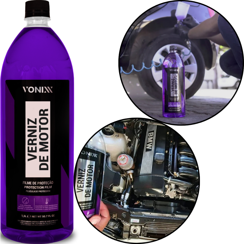 Verniz de Motor Proteção Resistência Brilho 1,5l Vonixx em Oferta na Shopee