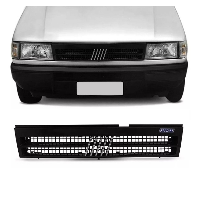 Grade Dianteiro Uno 1991 a 1997 - Fiorino Premio Elba - Preta em Oferta na Shopee