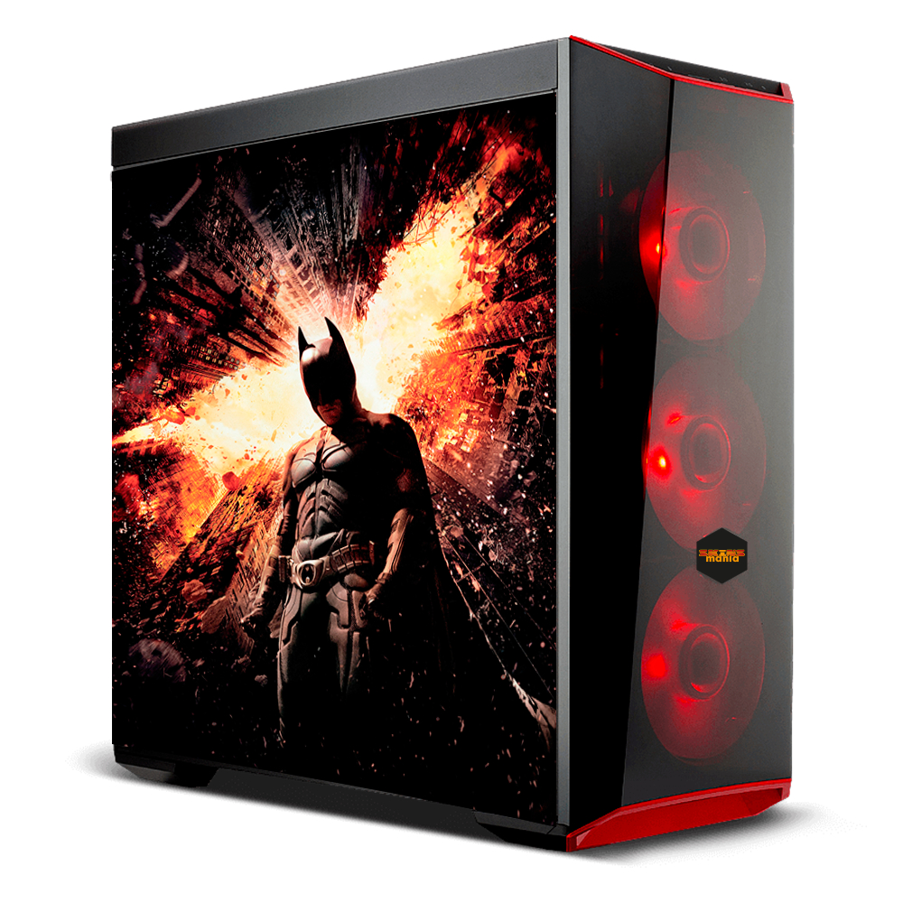 Adesivo Skin Pelicula Gabinete Computador Batman [ cad03 ] Heroi Morcego Game Liga da Justica