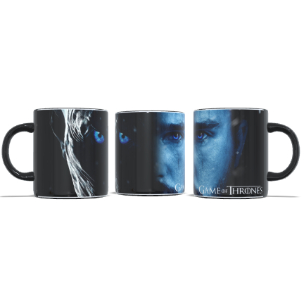 Caneca de Cerâmica/Porcelana Game of Thrones GOT Coroa Winter is here Ned Stark Arya Stark Daenerys Targaryen Rei da Noite Margaery