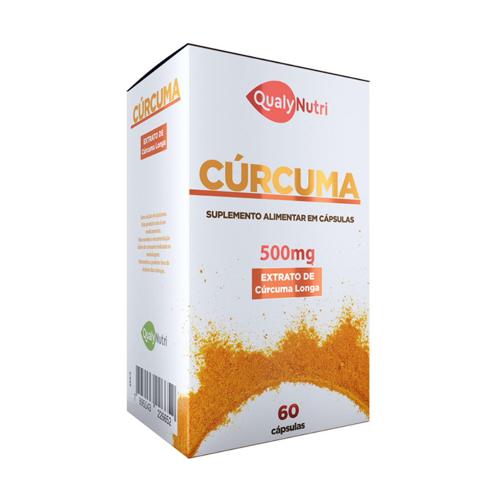 Cúrcuma Longa Extrato 500mg 60 Cápsulas QualyNutri