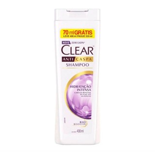 Shampoo Anticaspa Clear 400ml - Hidratação Intensa