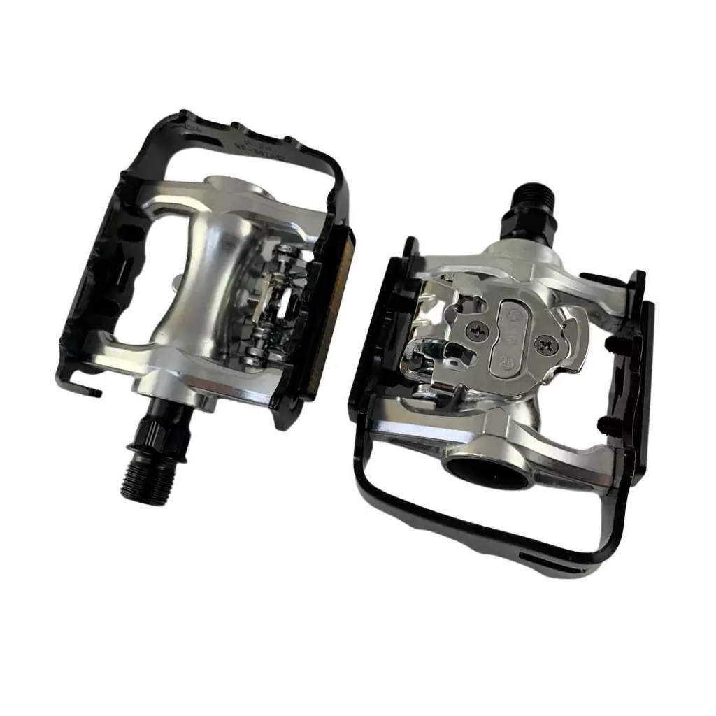 Pedal Bike Mtb Plataforma E Clip Misto X92 Aluminio Rolamentos