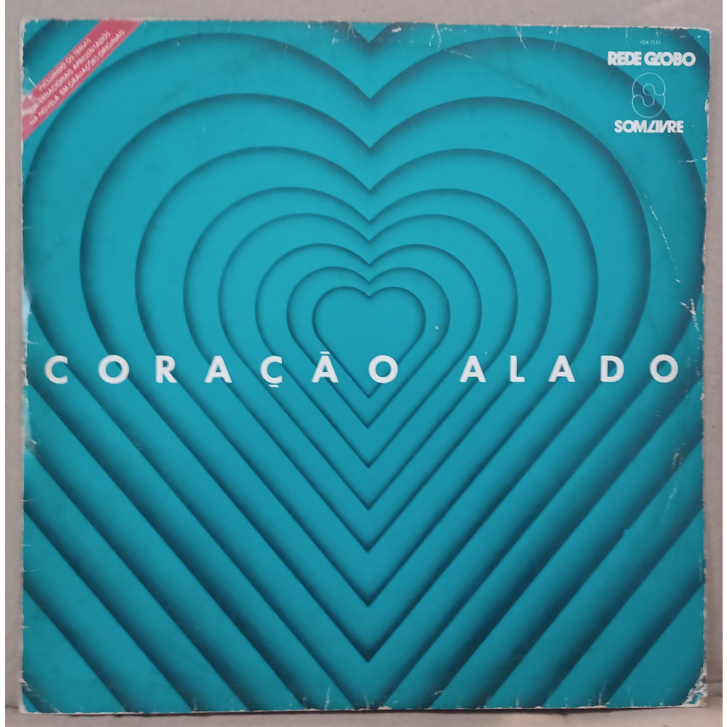 LP Disco De Vinil Coração Alado - Trilha Internacional Da Novela - LP Muito Bom Capa Boa Ler Descr