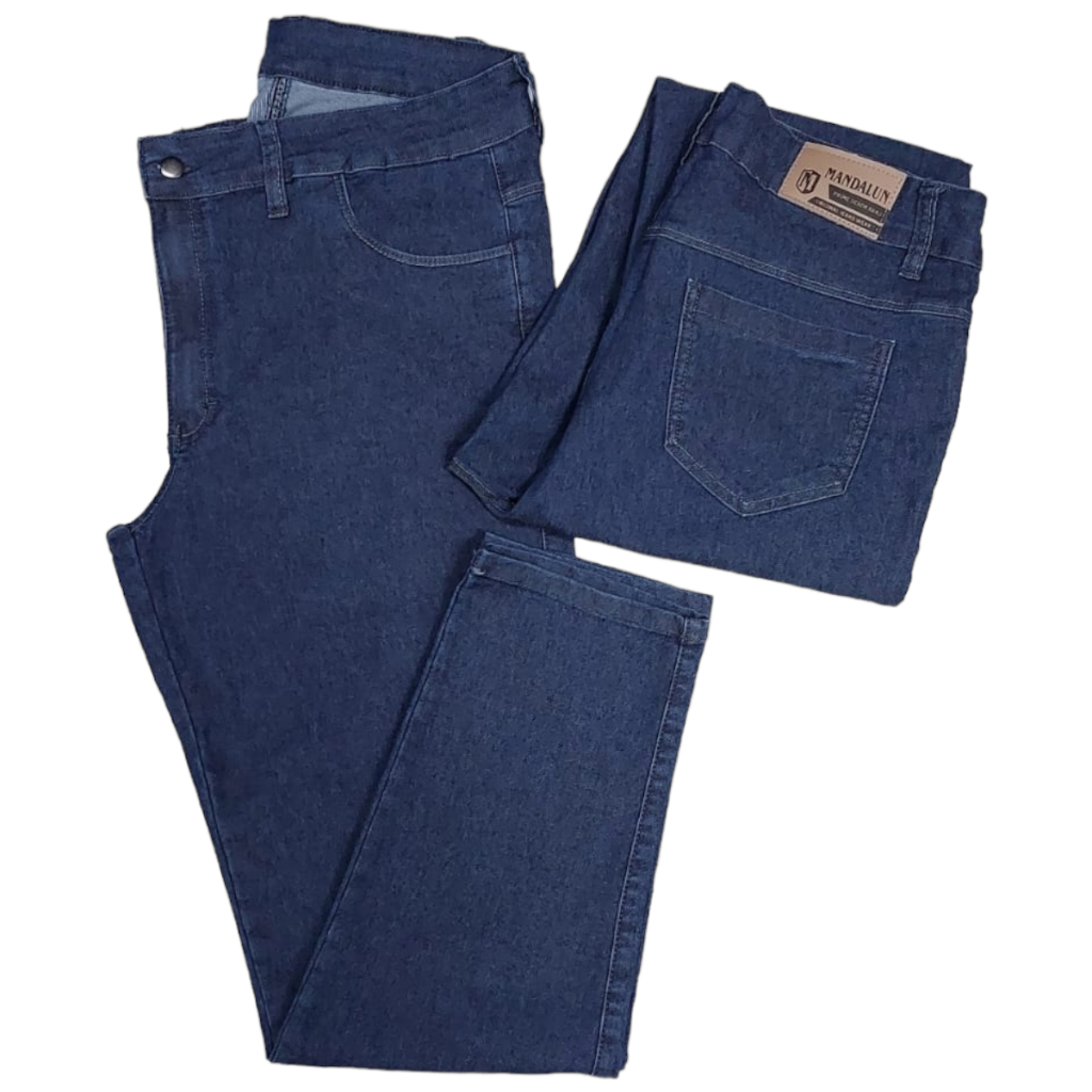 Calça Jeans Masculina tradicional Corte Reto ,plus size c/elastano cód. 164/165