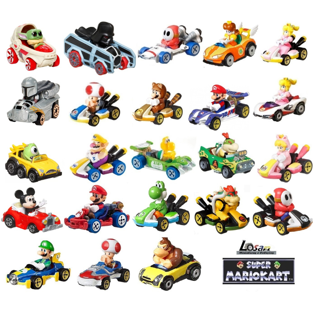 Mario Kart Hot Wheels Mattel Escolha o seu (Mais vendido do Shopee) ATUALIZADO semanalmente