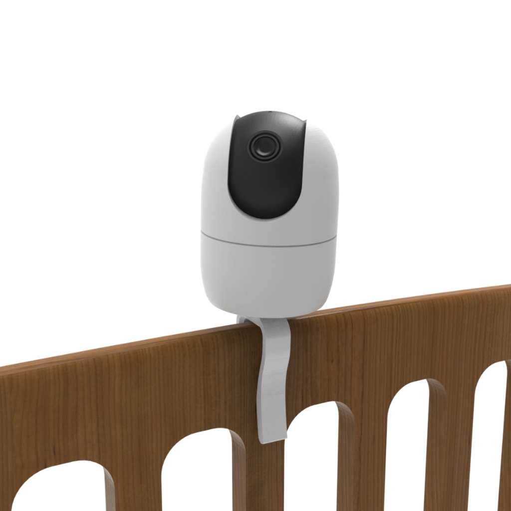 Suporte Presilha p/ Berço Câmera Intelbras IM4, Mibo IME 360, Tplink Tapo C200, i2GO, Positivo 360
