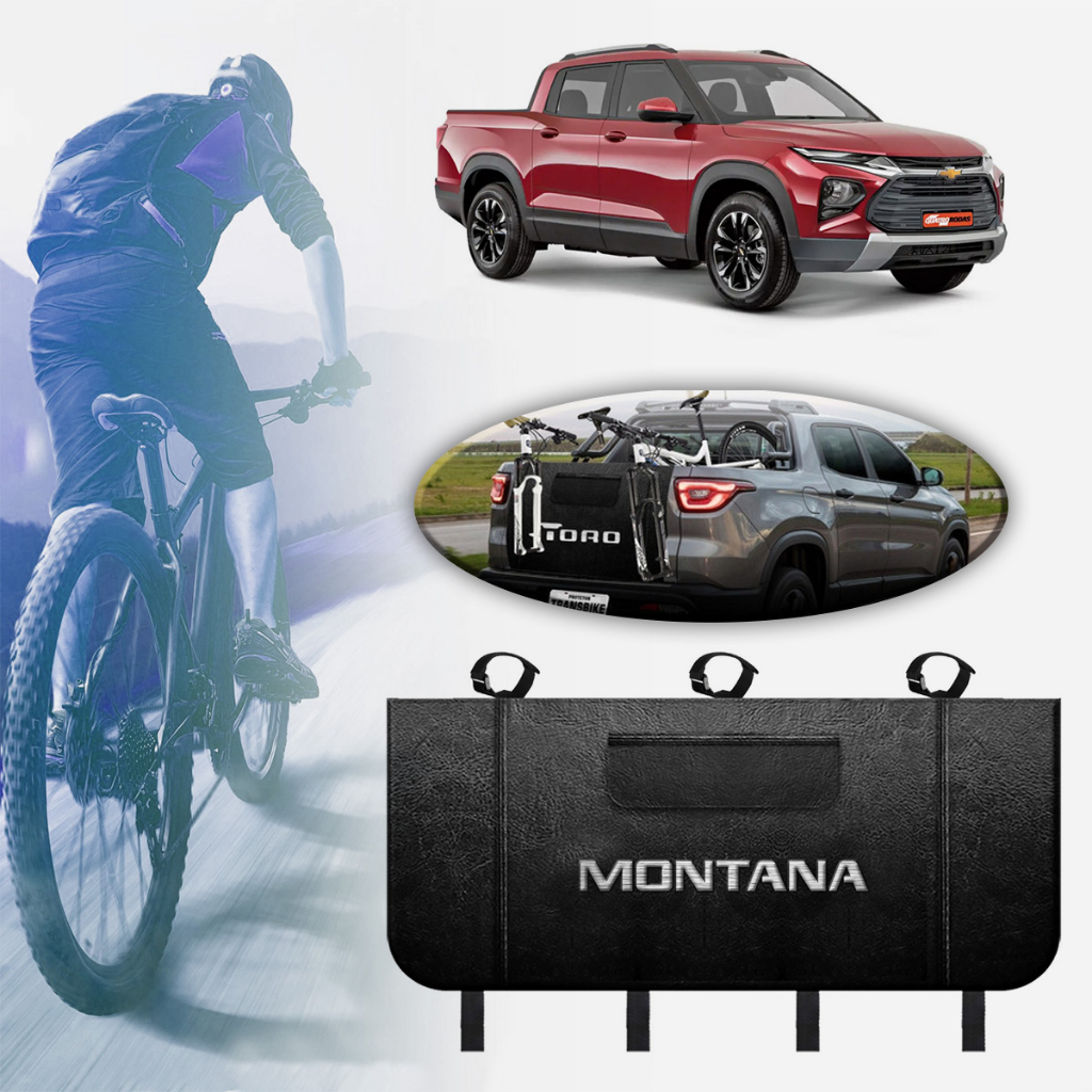 Transbike Gm Montana  Trukpady P/ Caçamba Truk Pady Premium Preto Plus