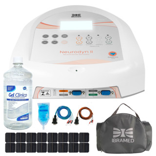 Neurodyn II Ibramed Corrente TENS, FES E RUSSA + 8 Eletrodos