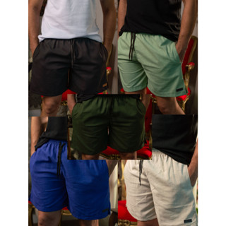 Shorts ou bermudinha de Linho básico Casual com Bolso Faca Discreto