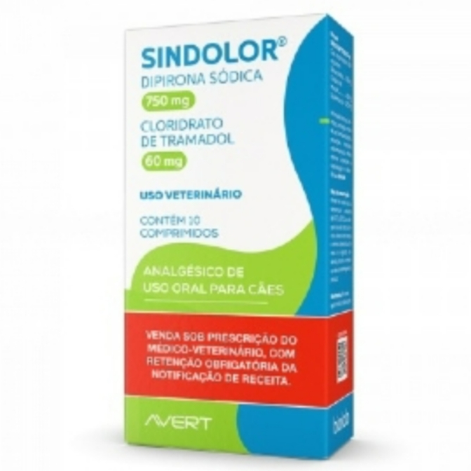 Sindolor 75mg/60mg Analgésico para Cães Avert em Oferta na Shopee