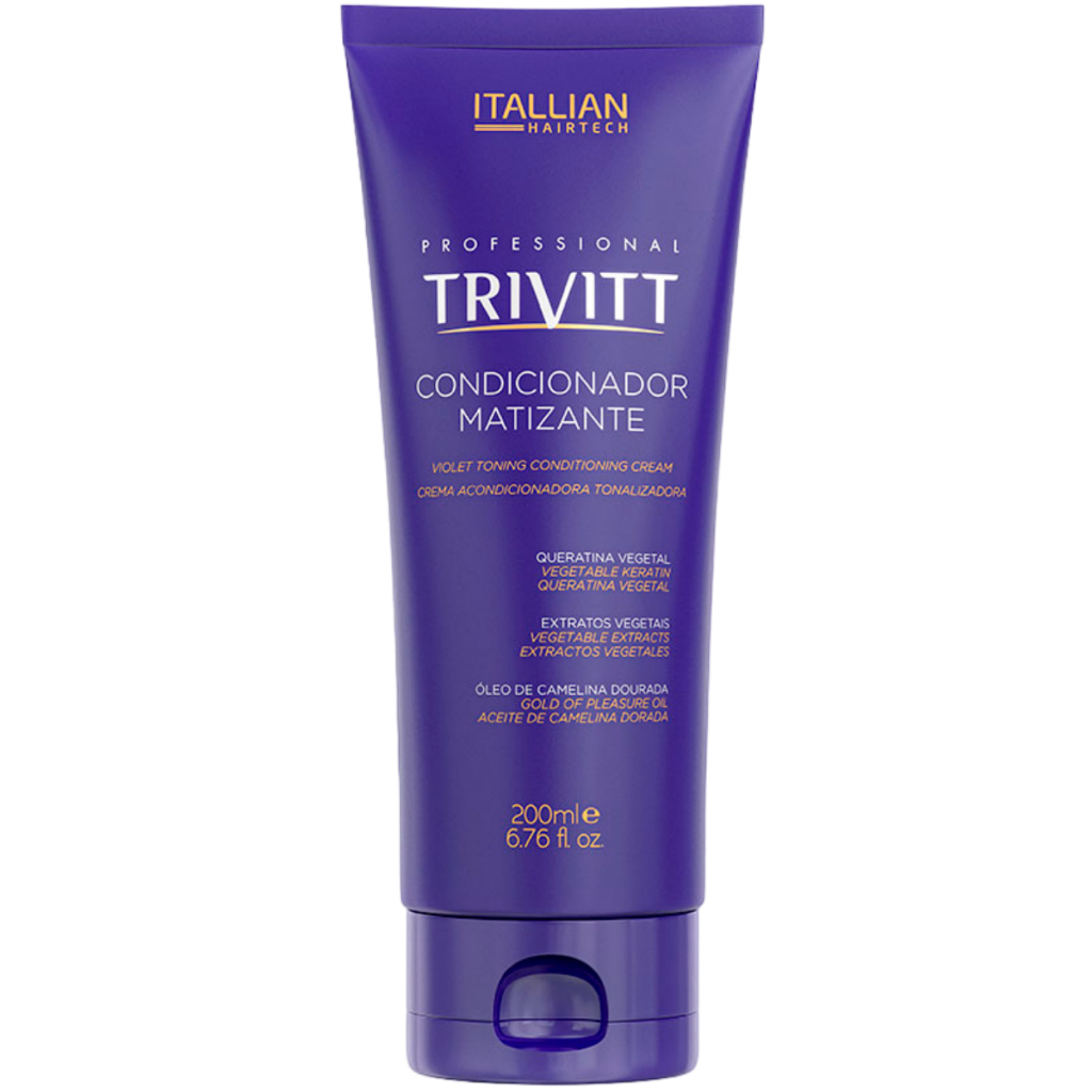 Condicionador Matizante Trivitt Para Cabelos Loiros 200ml - Beauty