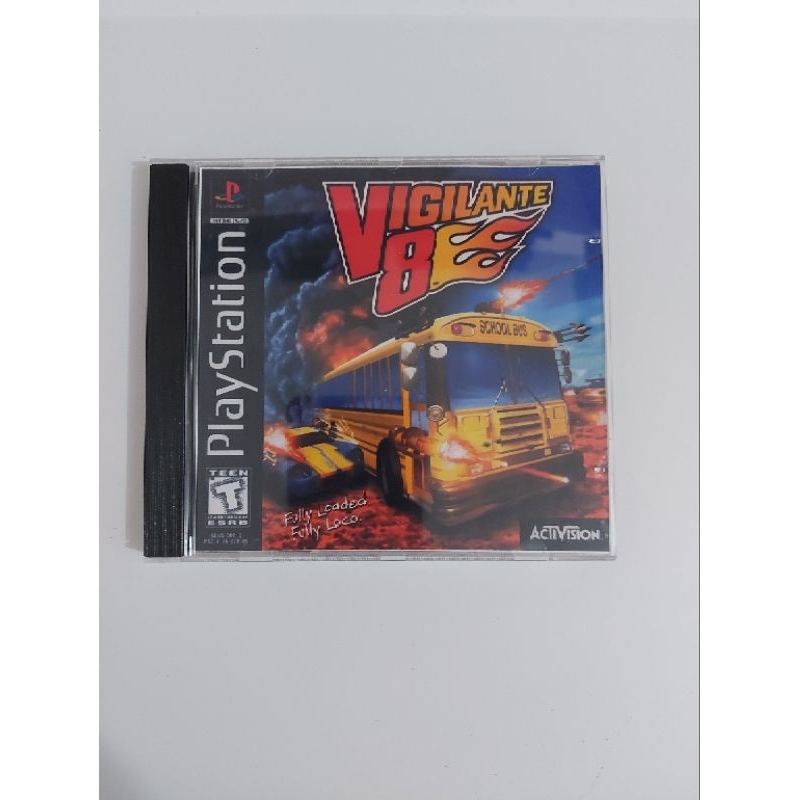 vigilante 8 ps1 box acrílico