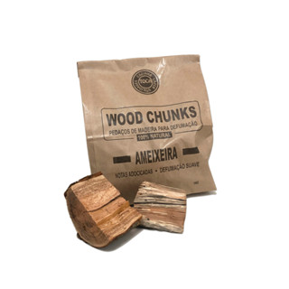 Wood Chunks Ameixeira - Lenha Frutífera Defumação Pit Smoker