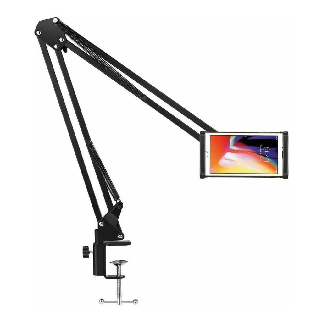 Braço Suporte Pedestal Mesa Microfone Tablet Celular Grande em Oferta na Shopee