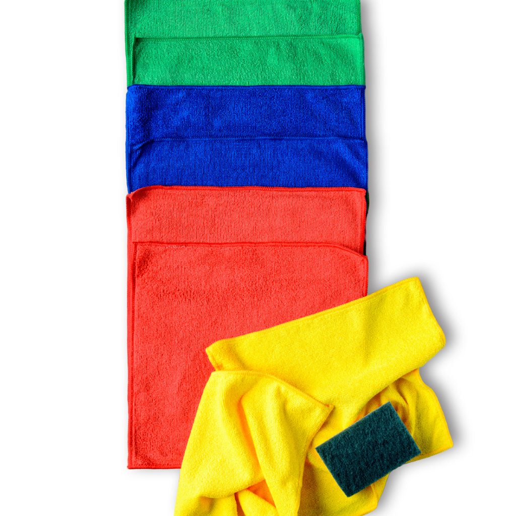Kit 10 Panos Microfibra Multiuso Limpeza Secagem Cozinha em Oferta na Shopee