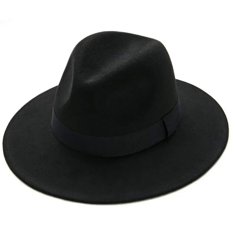 Chapéu Fedora Country Feltro Aba Média Masculino Feminino Ajustável em Oferta na Shopee