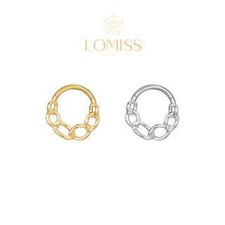 Piercing Septril Rook Conch Nariz Argola Aço Cirúrgico Pvd Corrente 1,2x8 em Oferta na Shopee