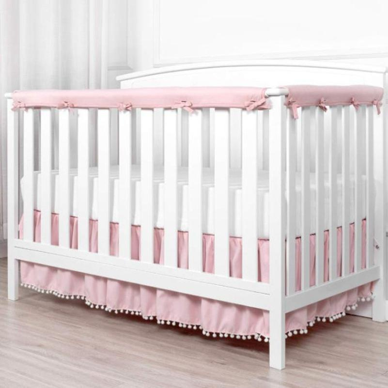 Protetor Grade de Berço Americano acolchoado 2 peças cobertura de grade Menino Menina Neutro