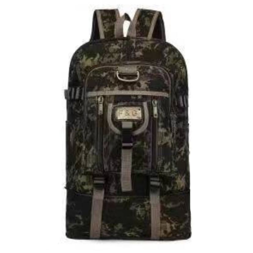 Mochila  Grande 50 Litros Unisex Camuflada Extensível  de Lona em Oferta na Shopee