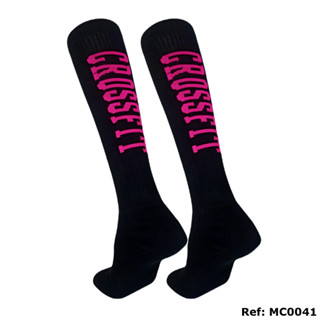 Meias Crossfit Meiões Preto Com Rosa Treino Swag Cooper 1 Par