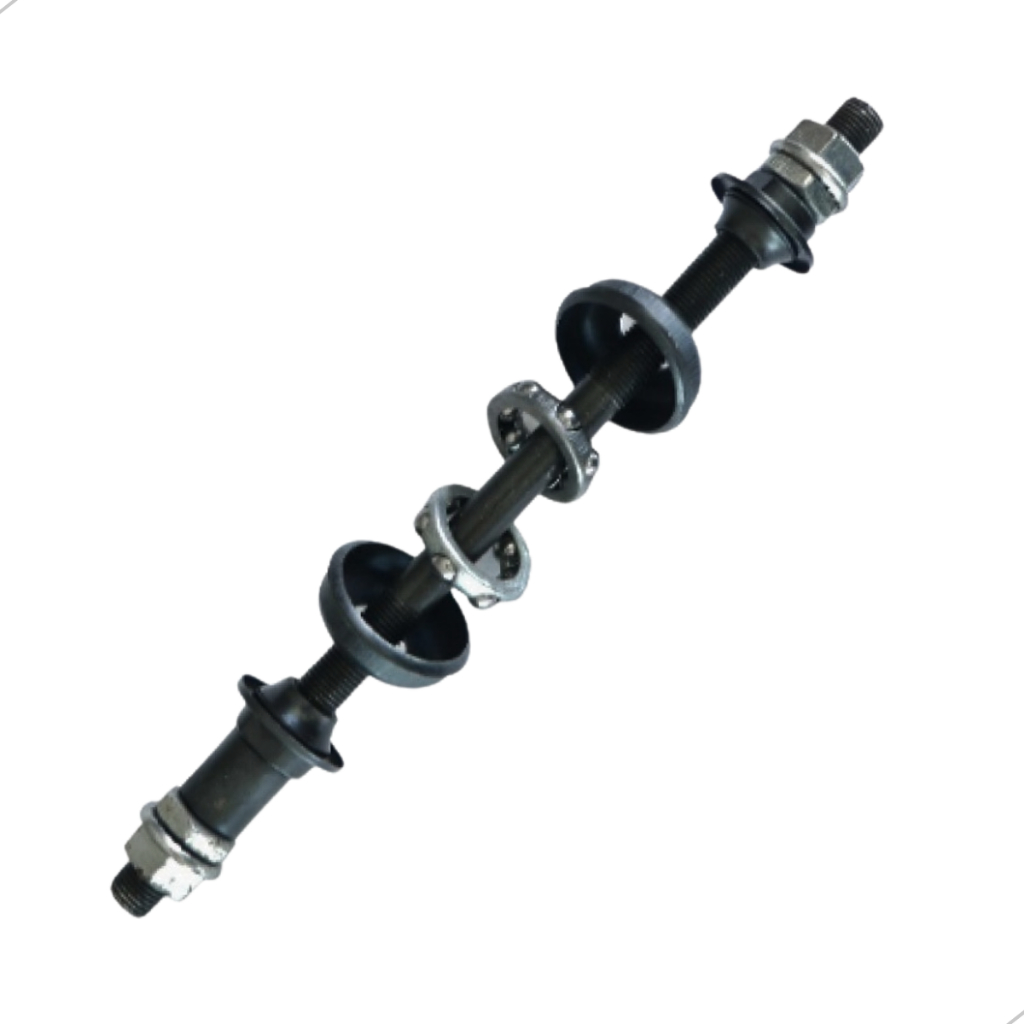 Eixo Traseiro Marcha Completo 200mm Caixas Colares Aço Bike - Eixo longo Grande em Oferta na Shopee