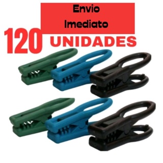 Kit 120 Prendedor De Roupa Pra Varal Lavanderia Pregador Utra Forte em Oferta na Shopee