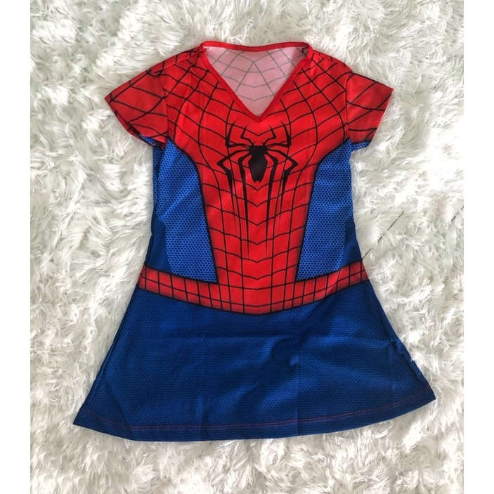 Fantasia  Infantil Homem Aranha Vestido